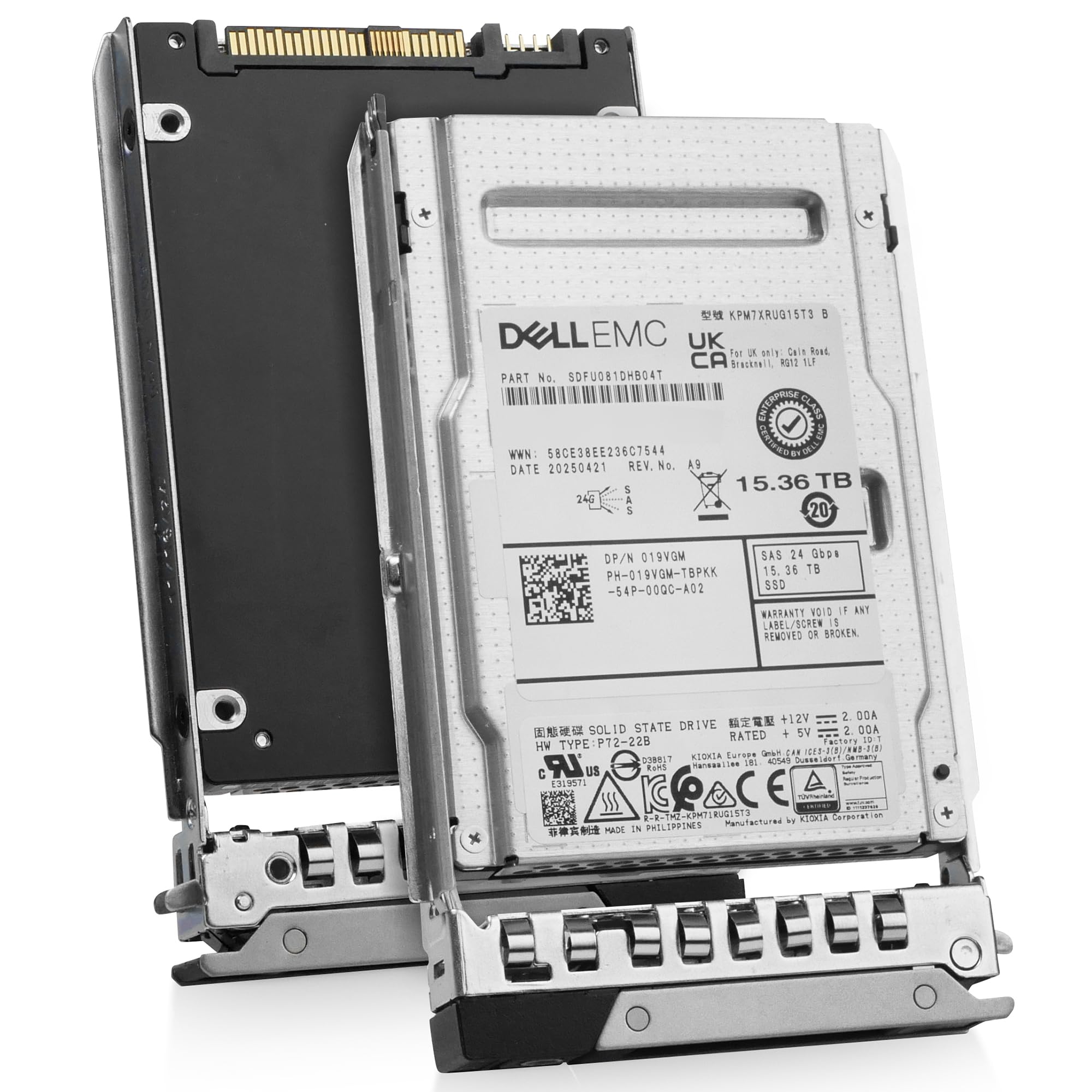 Amazon.com: Dell 019VGM 15.36TB 1 DWPD SAS-4 24Gb/s 3D TLC 2.5in